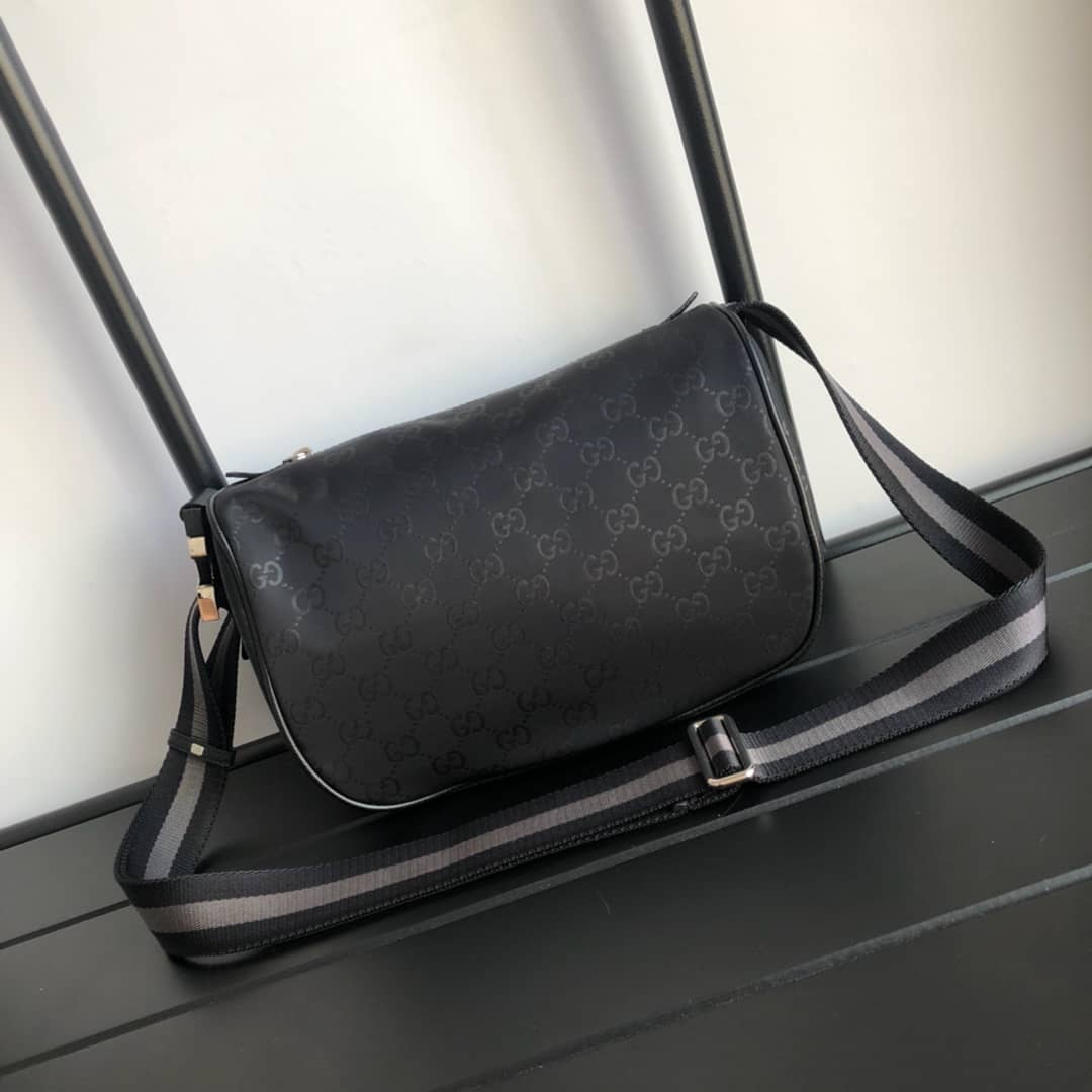 Best Replica Gucci GG Supreme Belt Bag Replica Black 449132 - Colareps
