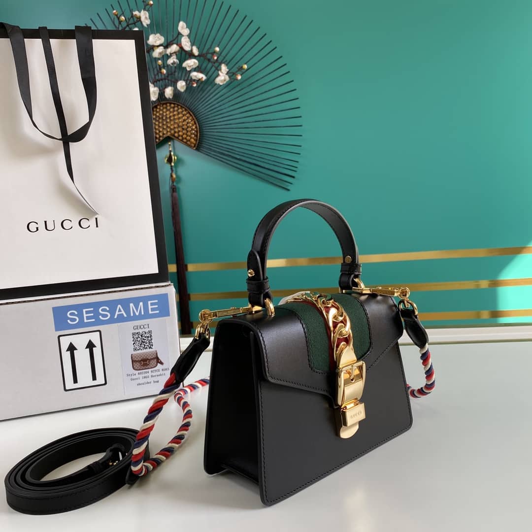 Best Replica Gucci Womens Sylvie Leather Mini Bag Replica 470270 - Colareps