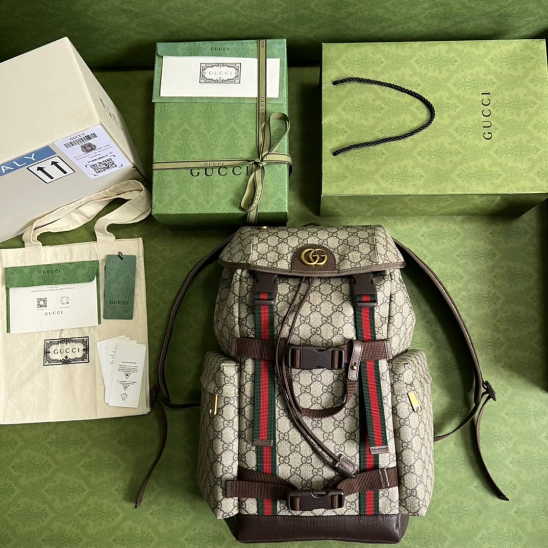 Best Replica Gucci Webbing GG Skateboard 690999 Replica Backpack - Colareps
