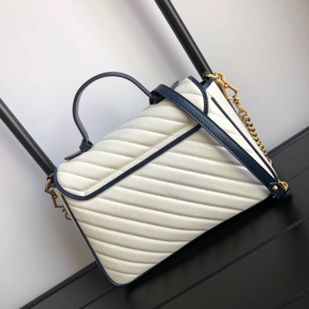 Best Replica Gucci Marmont Dupe GG Marmont Replica Bag White 498100 - Colareps