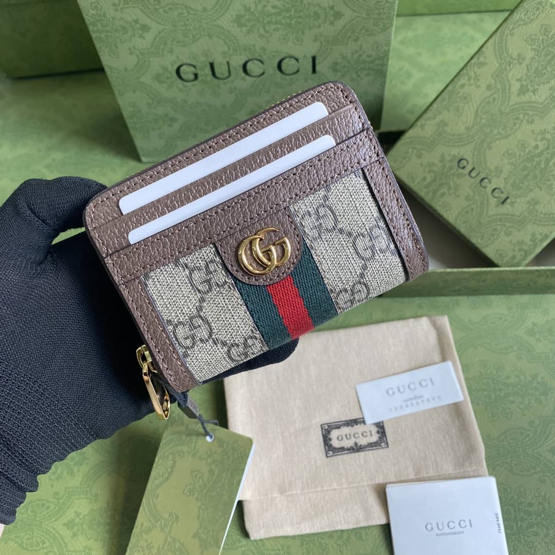 Best Replica Gucci Ophidia GG Card Case Wallet Replica 658552 - Colareps