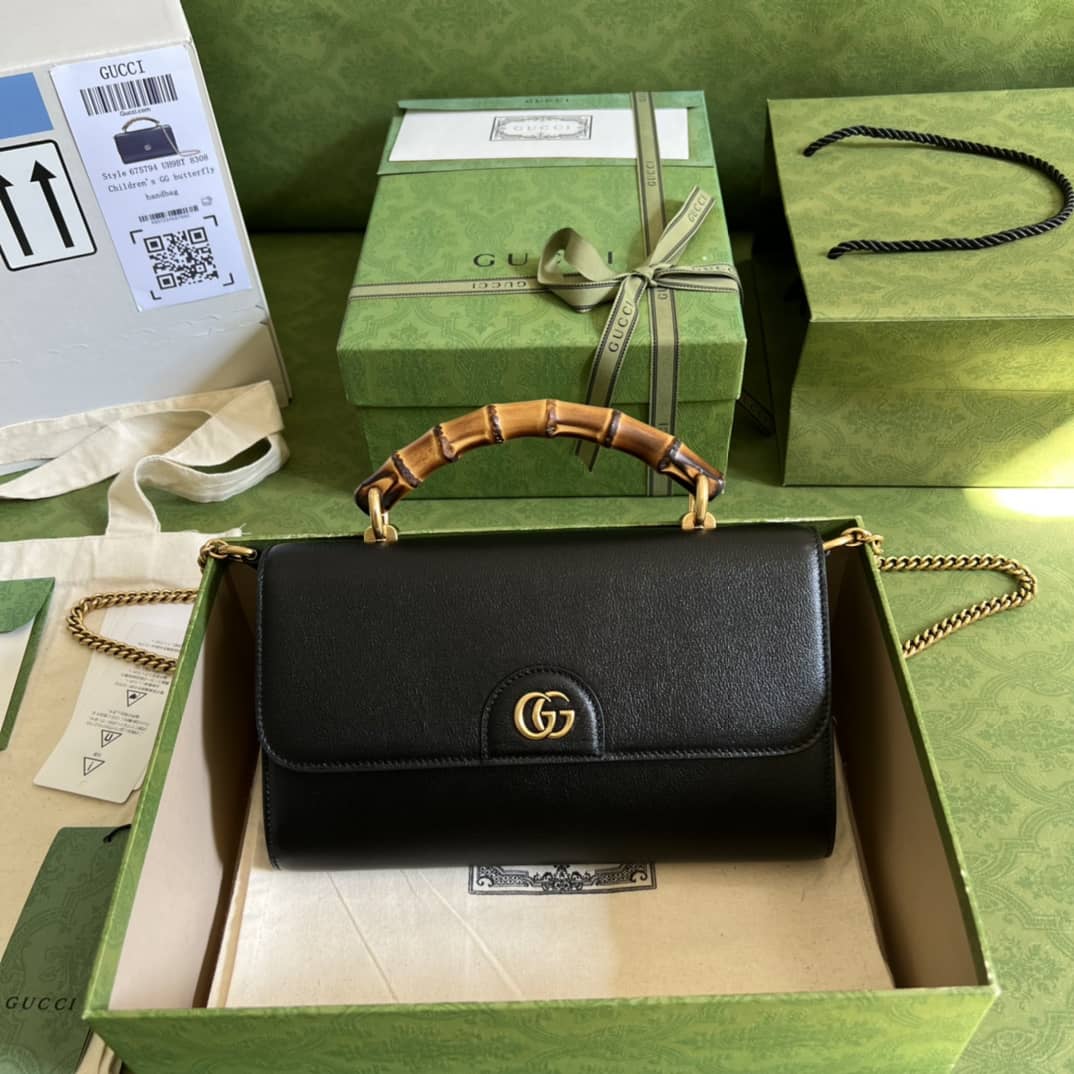 Best Replica Gucci GG Large Top Handle Bag With Bamboo 675795 Replica - Colareps