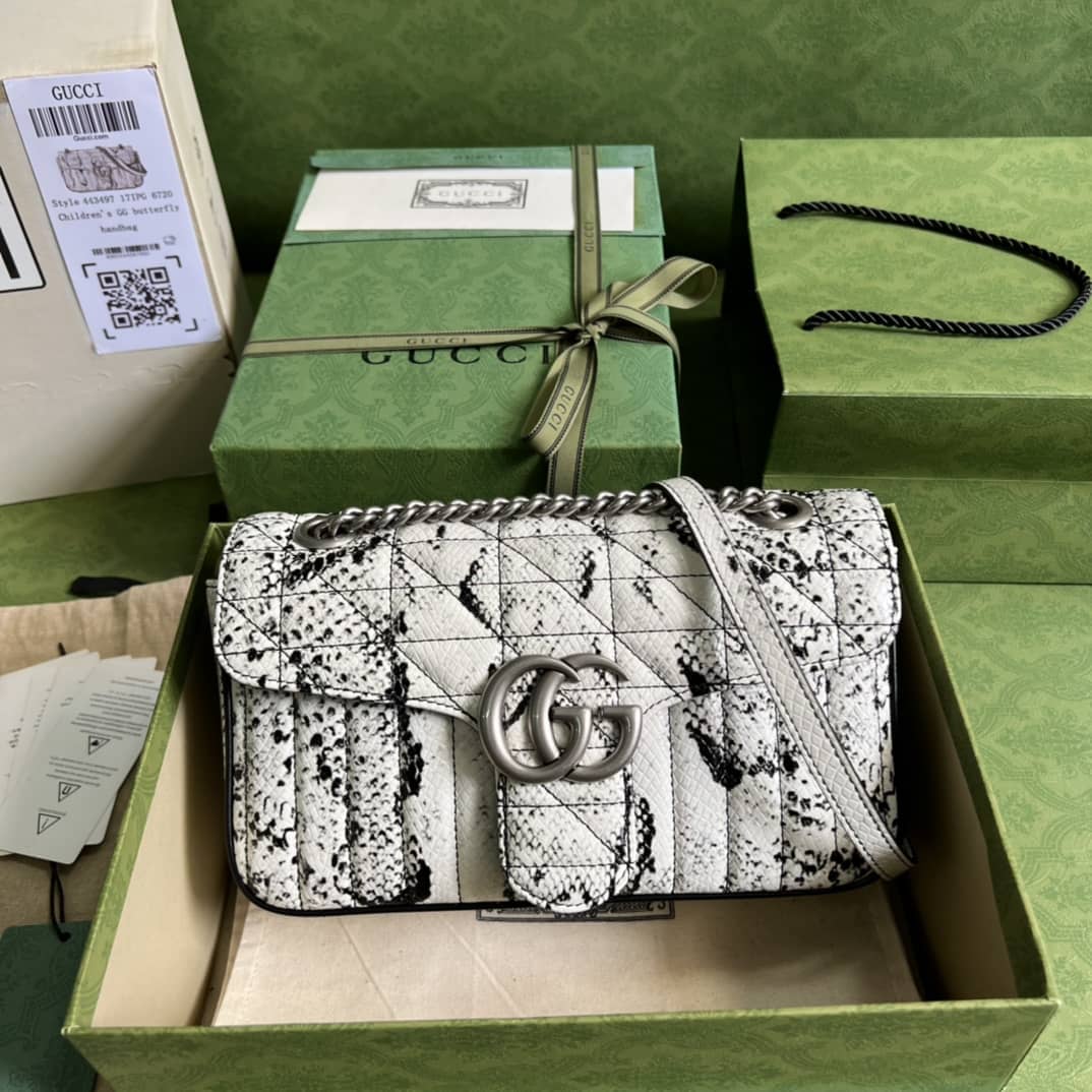 Best Replica Gucci GG Marmont Small Matelassé Leather 443497 - Colareps
