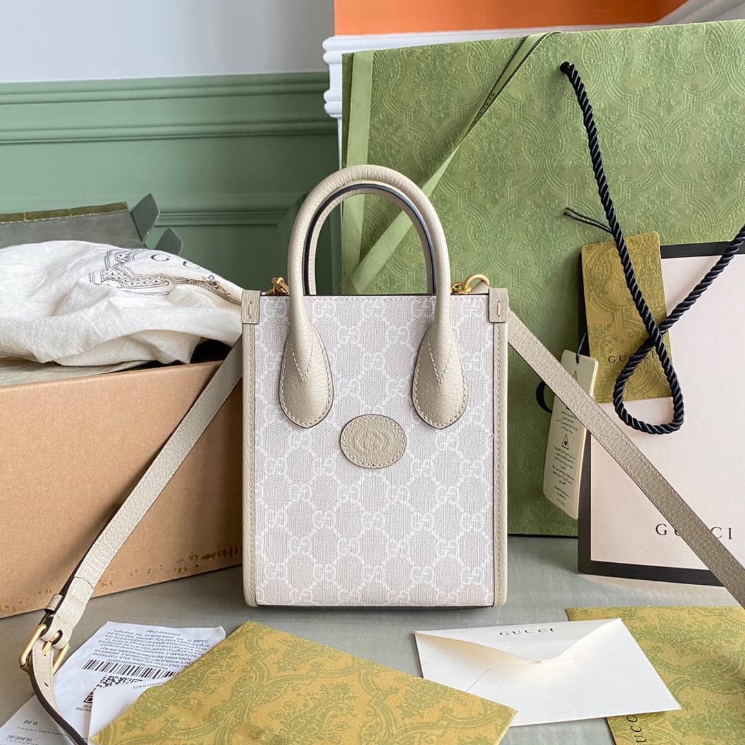 Best Replica Gucci Mini Tote With Interlocking 671623 Replica Bag - Colareps