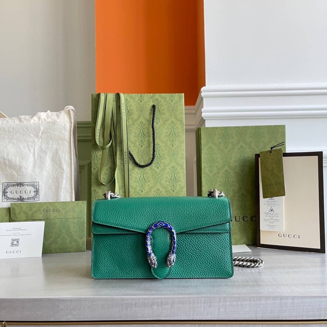 Best Replica Gucci GG Dionysus Small Shoulder Bag Replica Green 499623 - Colareps