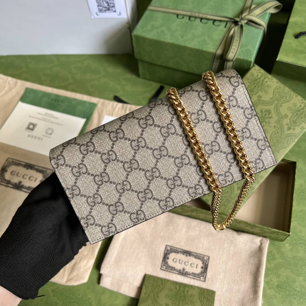 Best Replica Gucci Bananya Print Chain Wallet 701061 Replica - Colareps