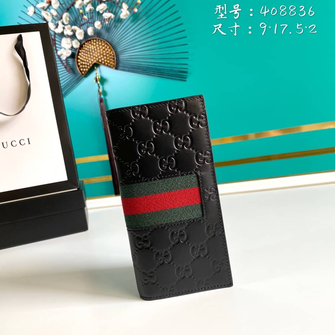 Best Replica Gucci Bill PVC Leather Long Wallet Replica 408836 - Colareps