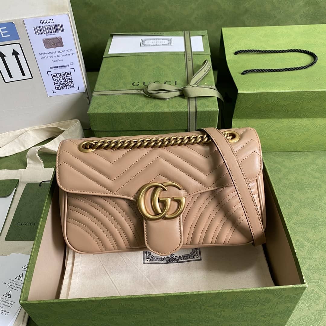 Best Replica Gucci GG Marmont Small Matelassé Leather 443497 Replica Crossbody Bag - Colareps
