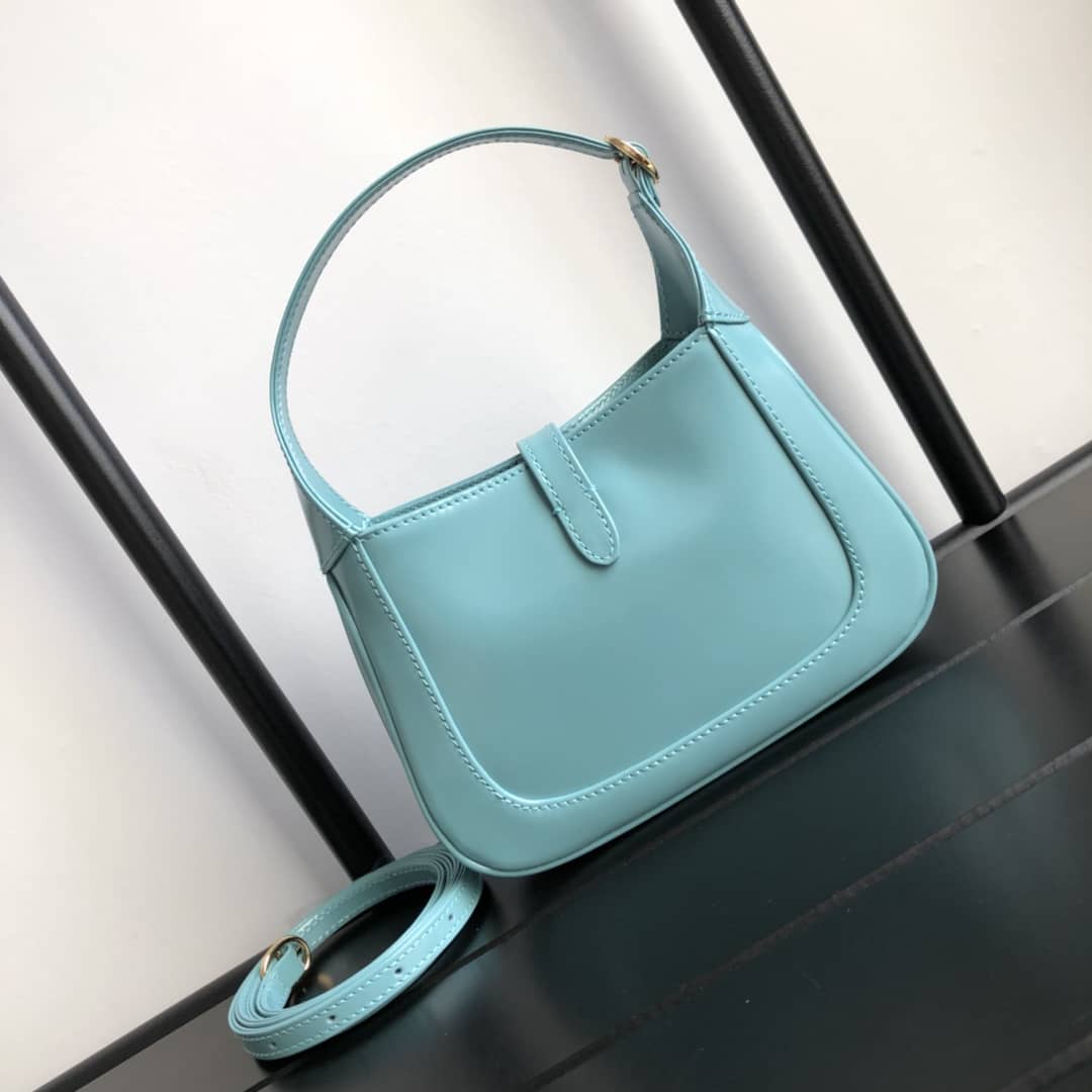 Best Replica Gucci Jackie 1961 Mini Shoulder Bag Replica Blue 637092 - Colareps