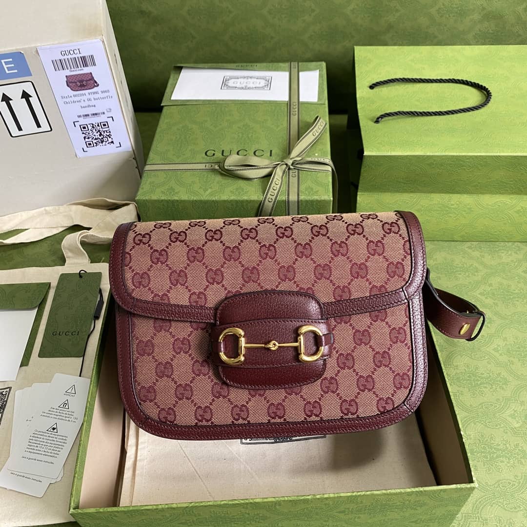 Best Replica Gucci 1955 Horsebit Supreme Shoulder Bag Replica 602204 - Colareps
