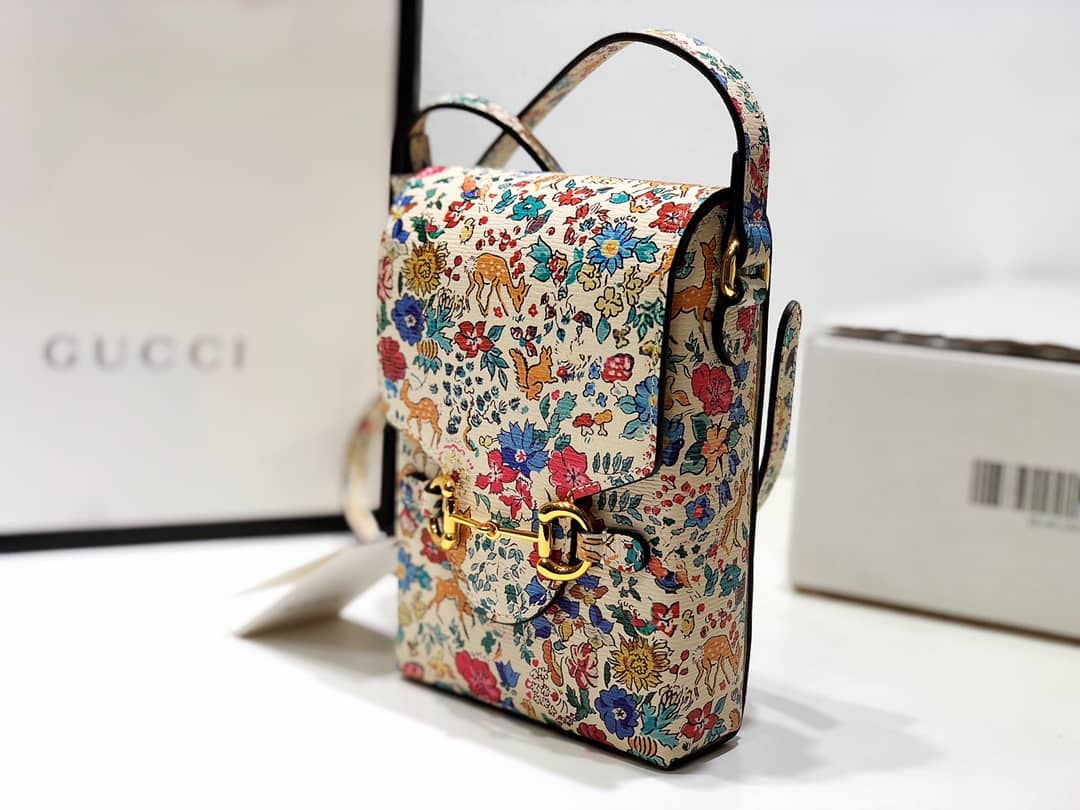 Best Replica Gucci GG Denim Canvas Leather Phone Bag Replica 625625 - Colareps