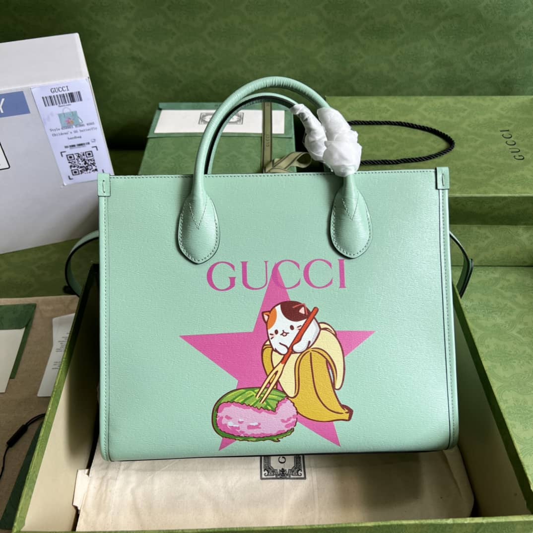 Best Replica Gucci Bananya Print Small Tote 659983 Replica - Colareps