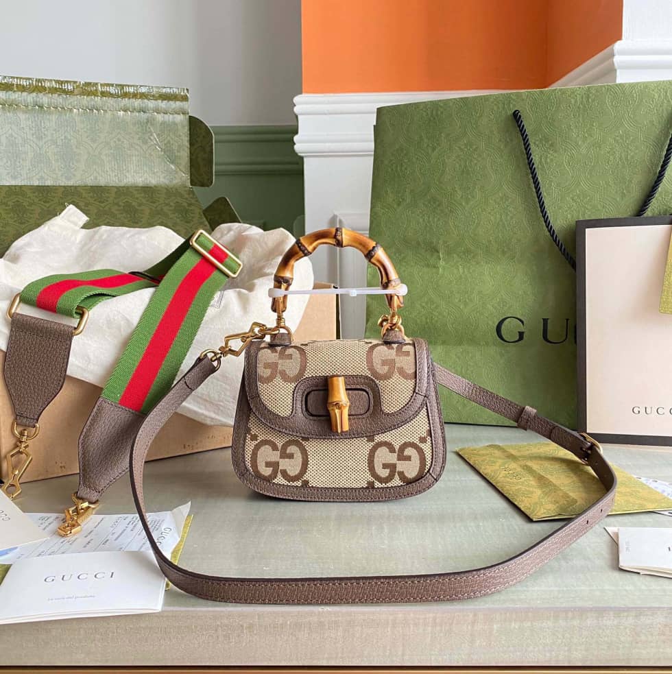 Best Replica Gucci Bamboo 1947 Mini Top Handle Crossbody Bag 686864 Replica - Colareps