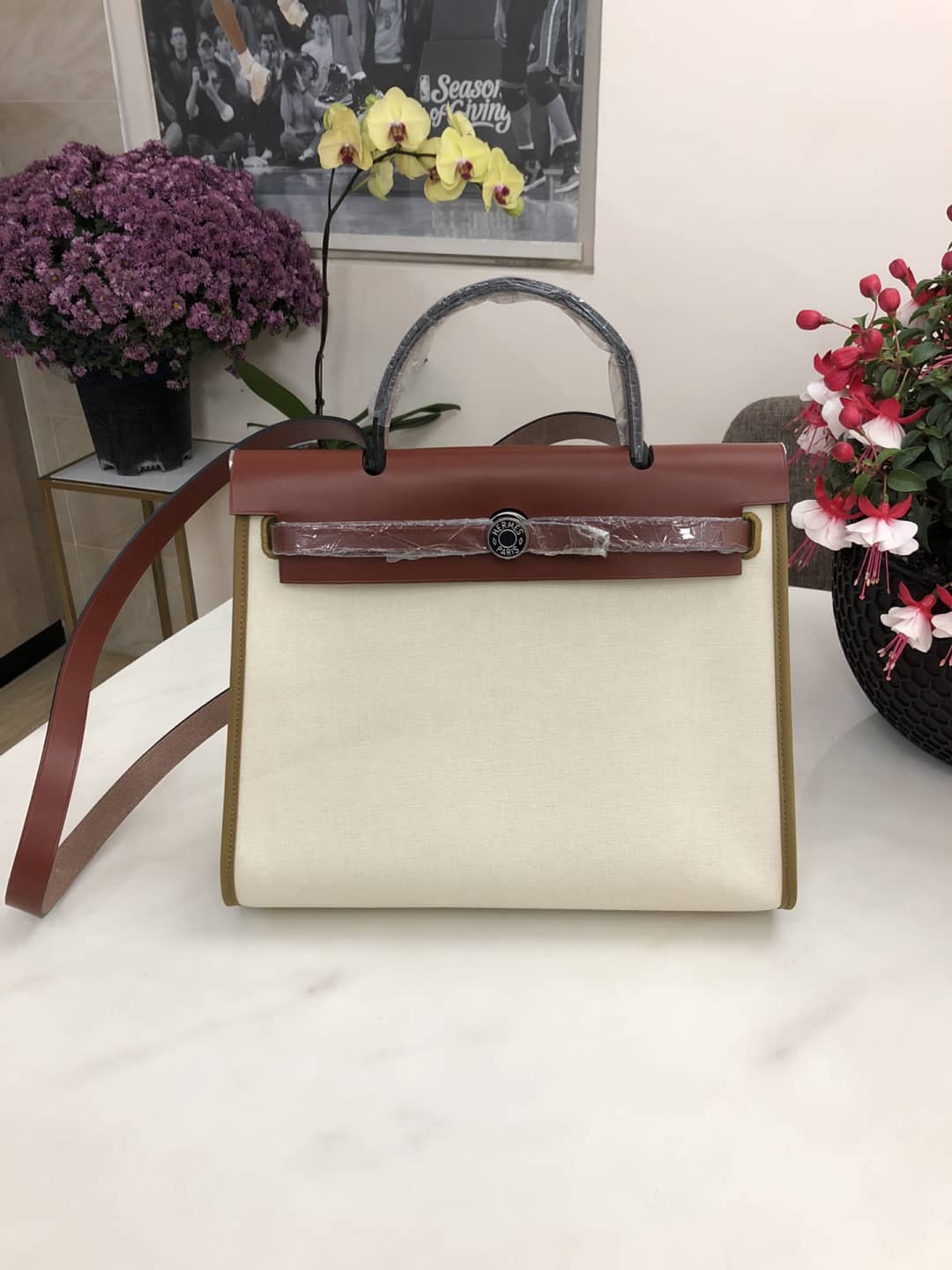 Best Replica Replica Hermes Birkin Bag 31 Canvas Leather HerBag - Colareps