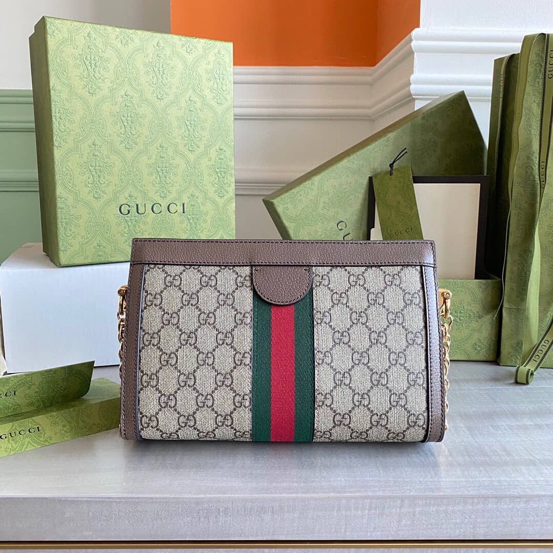 Best Replica Gucci Ophidia Flora GG Small Supreme Canvas Shoulder Bag Replica 503877 - Colareps