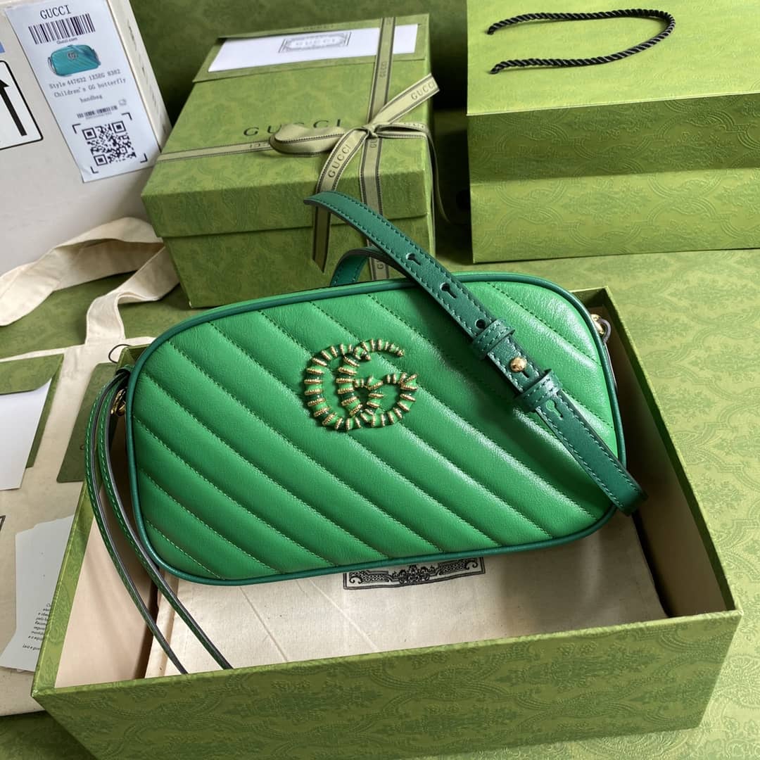 Best Replica Gucci Marmont GG Small Matelassé Shoulder Bag Replica 447632 - Colareps