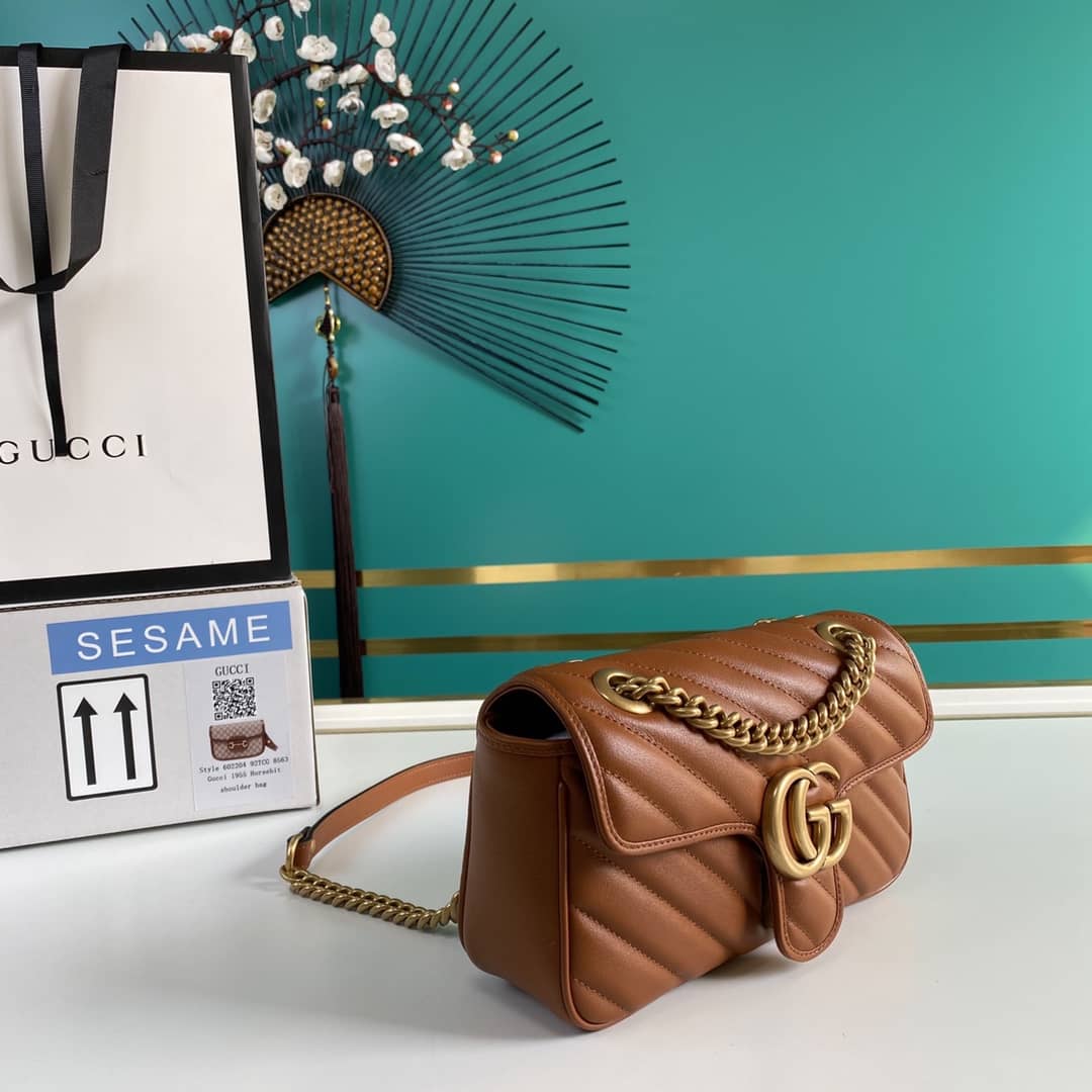 Best Replica Gucci Marmont GG Matelasse Leather Mini Shoulder Bag Replica 446744 - Colareps