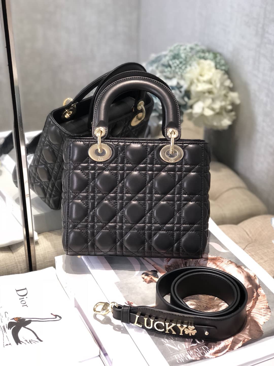 Best Replica Christian Dior Lady Dior 20CM Replica Bag - Colareps