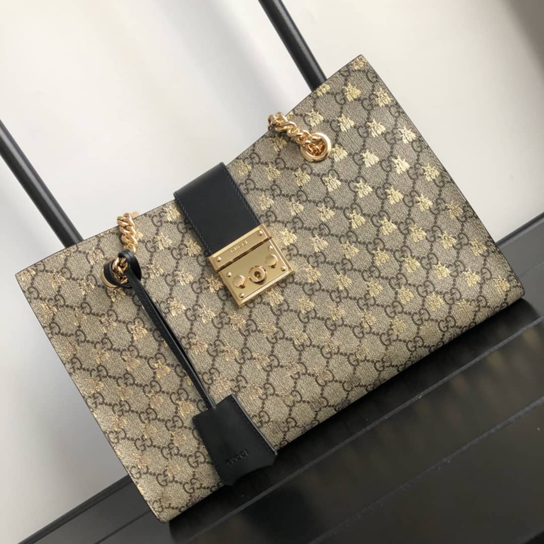 Best Replica Gucci Padlock Medium GG Supreme Shoulder Bag Replica Brown 479197 - Colareps