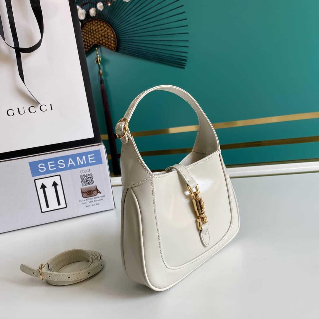 Best Replica Gucci Jackie 1961 Mini Shoulder Bag Hobo Replica 637091 - Colareps