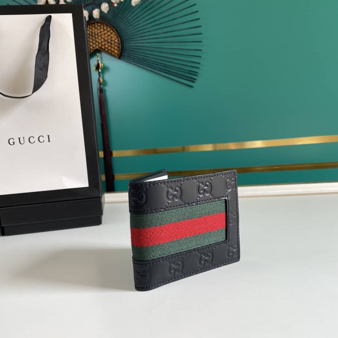 Best Replica Gucci Web GG Supreme Wallet Replica 408827 - Colareps