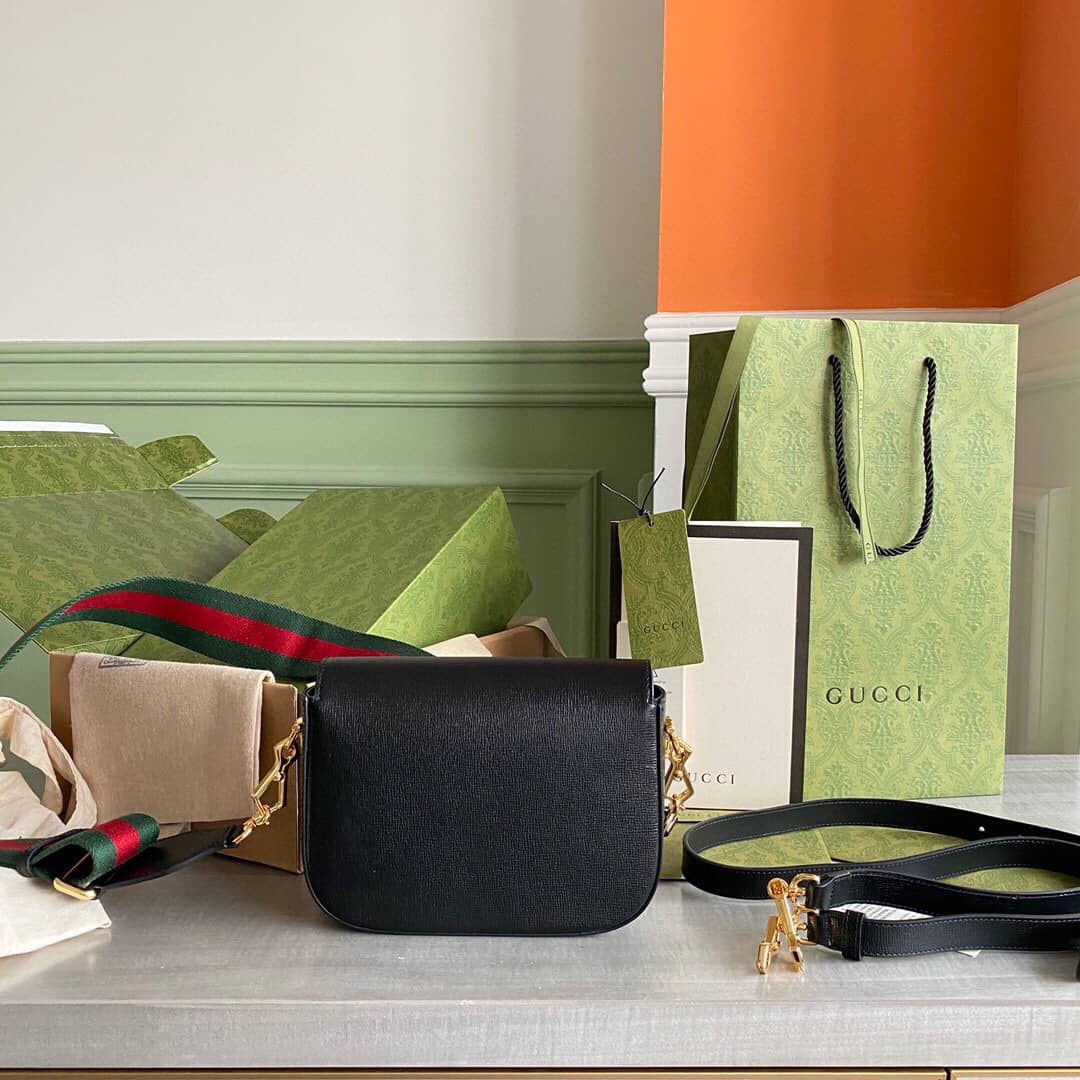 Best Replica Gucci Horsebit 1955 Mini Bag Replica Black 658574 - Colareps