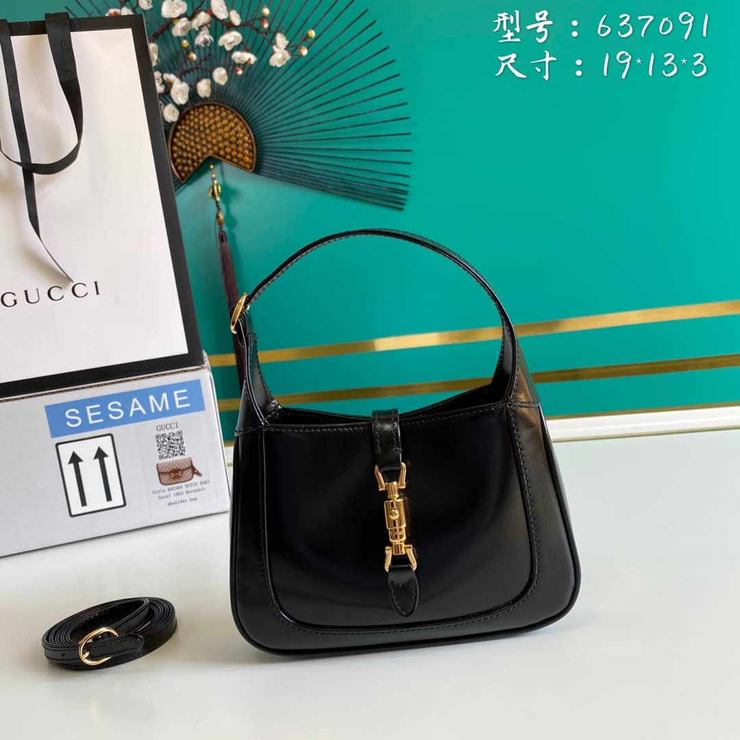 Best Replica Gucci Jackie 1961 Mini Shoulder Bag Hobo Replica 637091 - Colareps