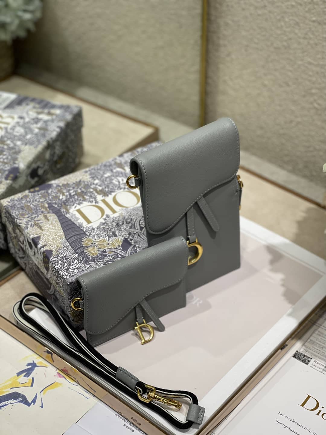 Best Replica Dior Saddle Bag Dupe Vertical Pouch - Colareps