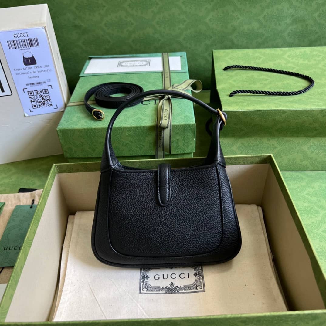 Best Replica Gucci Jackie 1961 Mini Hobo Bag Black 637091 Replica - Colareps