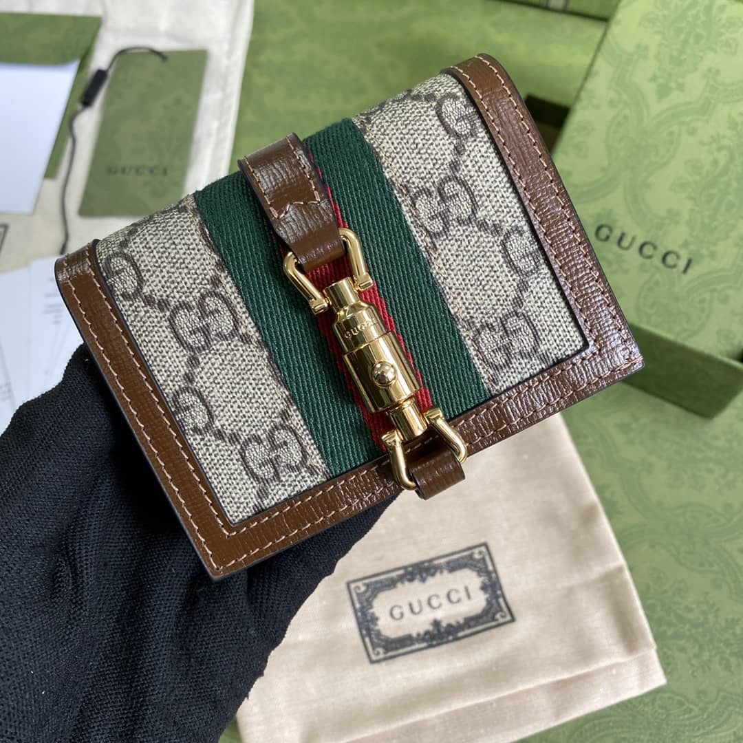 Best Replica Gucci Jackie 1961 Card Case Wallet Replica 645536 - Colareps