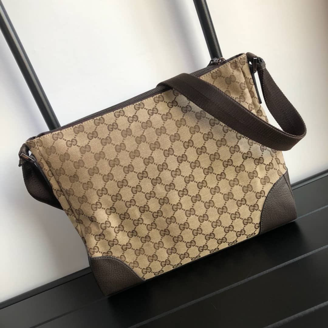 Best Replica Gucci GG Canvas Shoulder Bag Replica Brown 110054 - Colareps