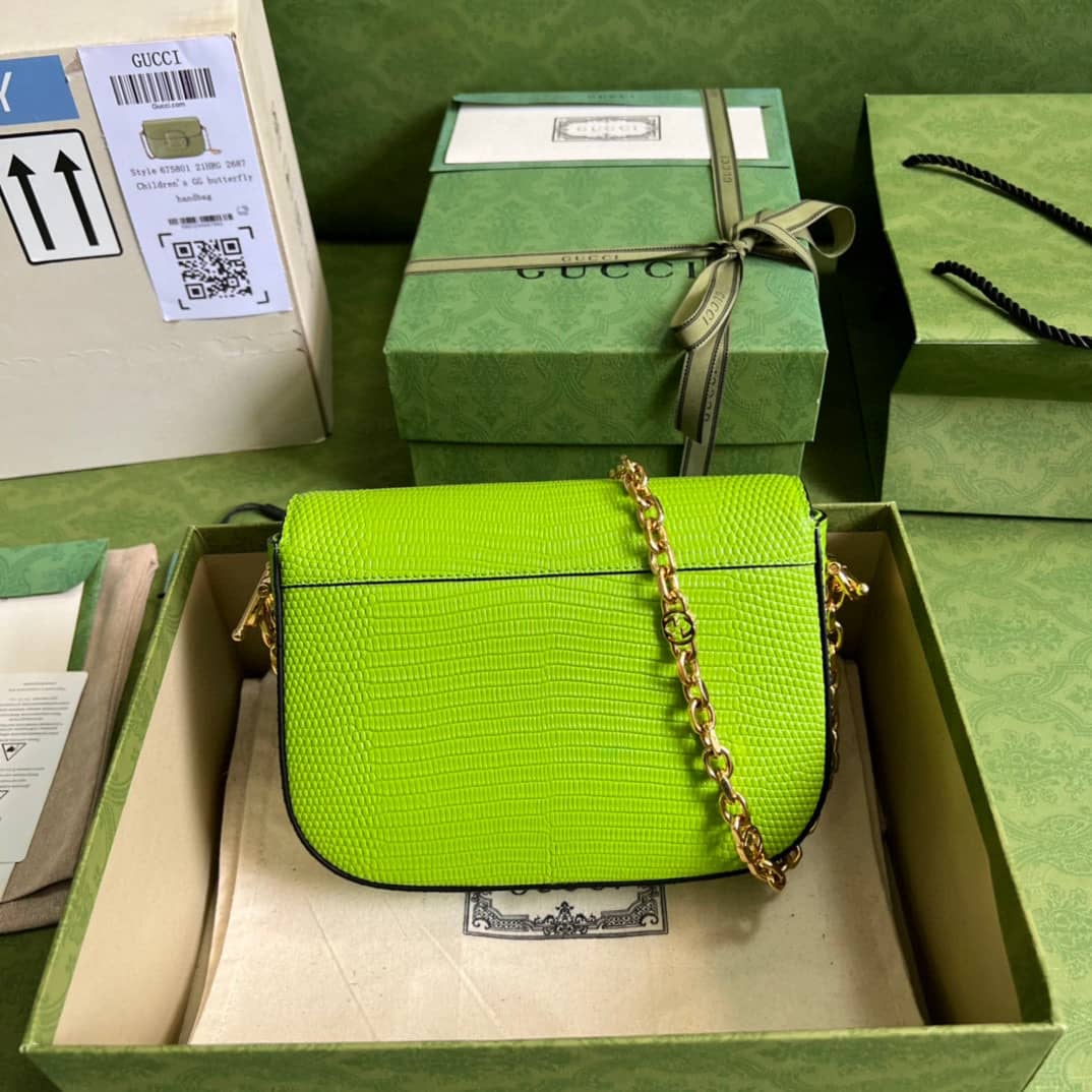 Best Replica Gucci Horsebit 1955 Lizard Mini 675801 Replica Shoulder Bag - Colareps