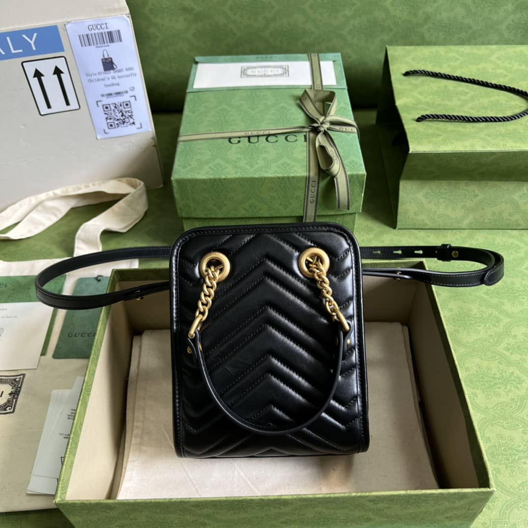 Best Replica Gucci GG Marmont Matelassé Mini Crossbody Bag 696123 Replica - Colareps