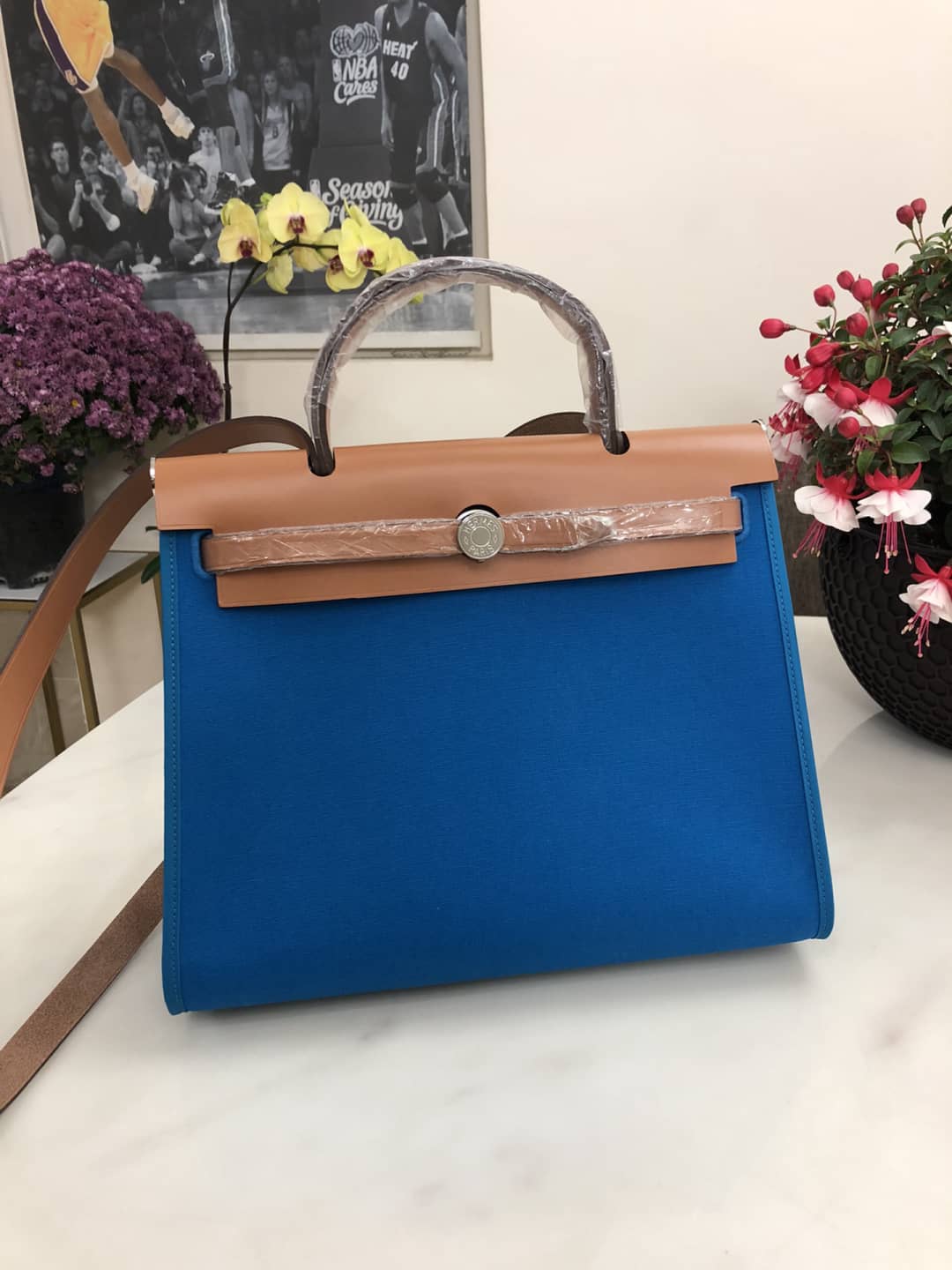 Best Replica Hermes Bag Replica 31 Canvas Leather HerBag - Colareps