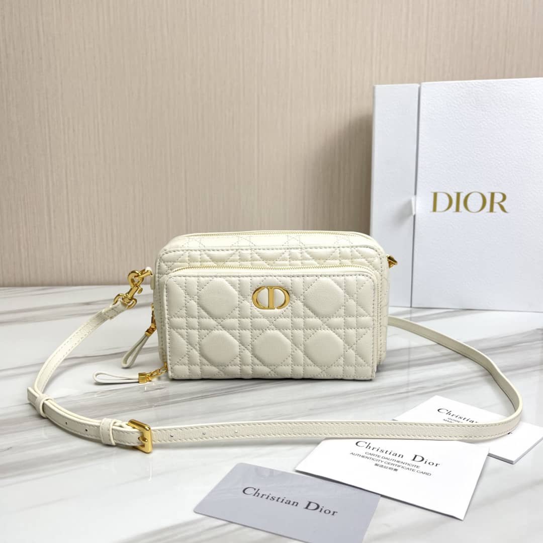 Best Replica Christian Dior Caro Double Calfskin Pouch - Colareps