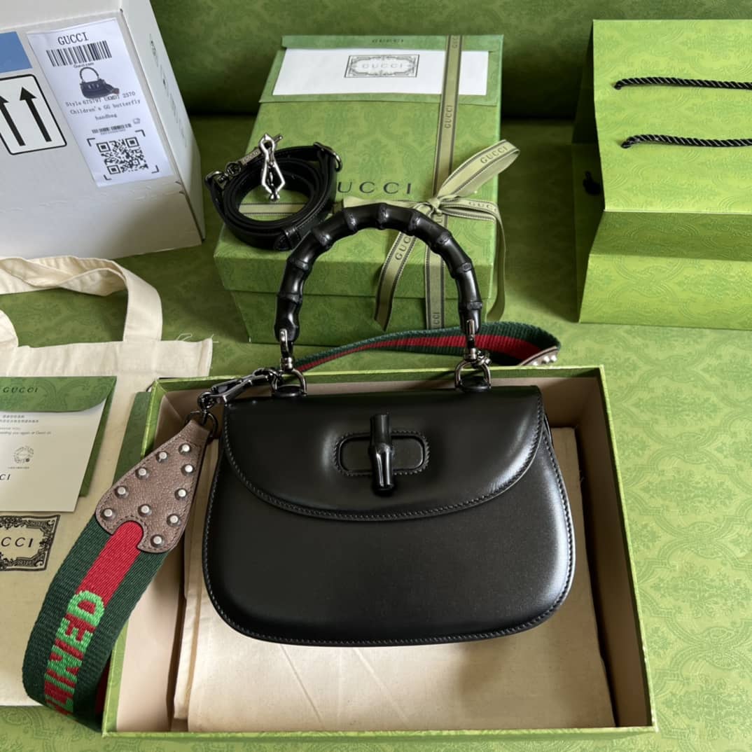 Best Replica Gucci Bamboo Small Top Handle Bag Replica 675797 - Colareps