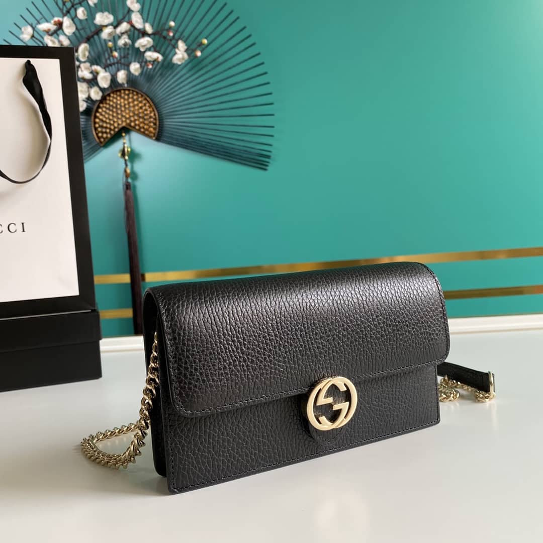 Best Replica Gucci Interlocking Crossbody Bag Chain Wallet Replica 510314 - Colareps