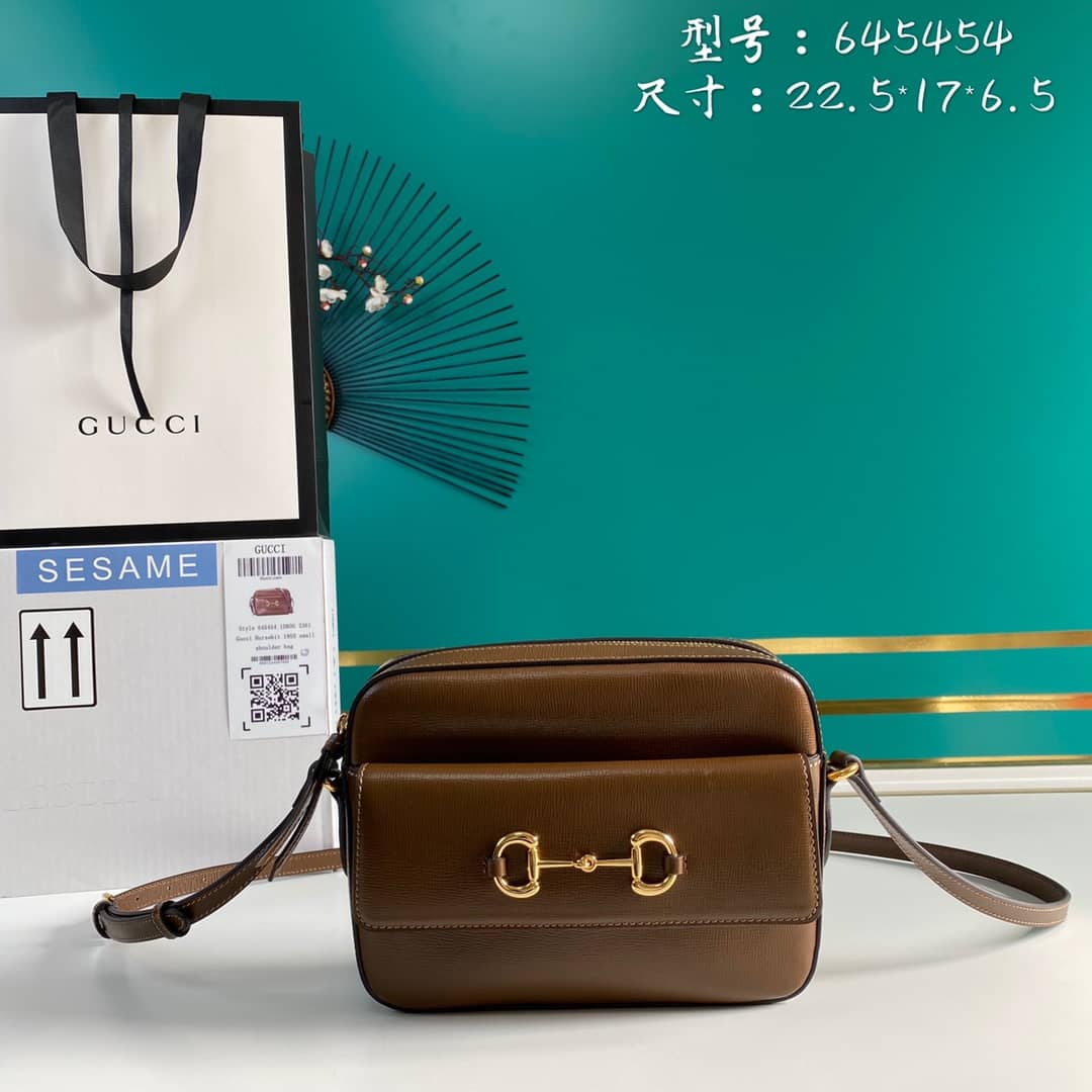 Best Replica Gucci 1955 Horsebit Small Shoulder Bag Replica 645454 - Colareps