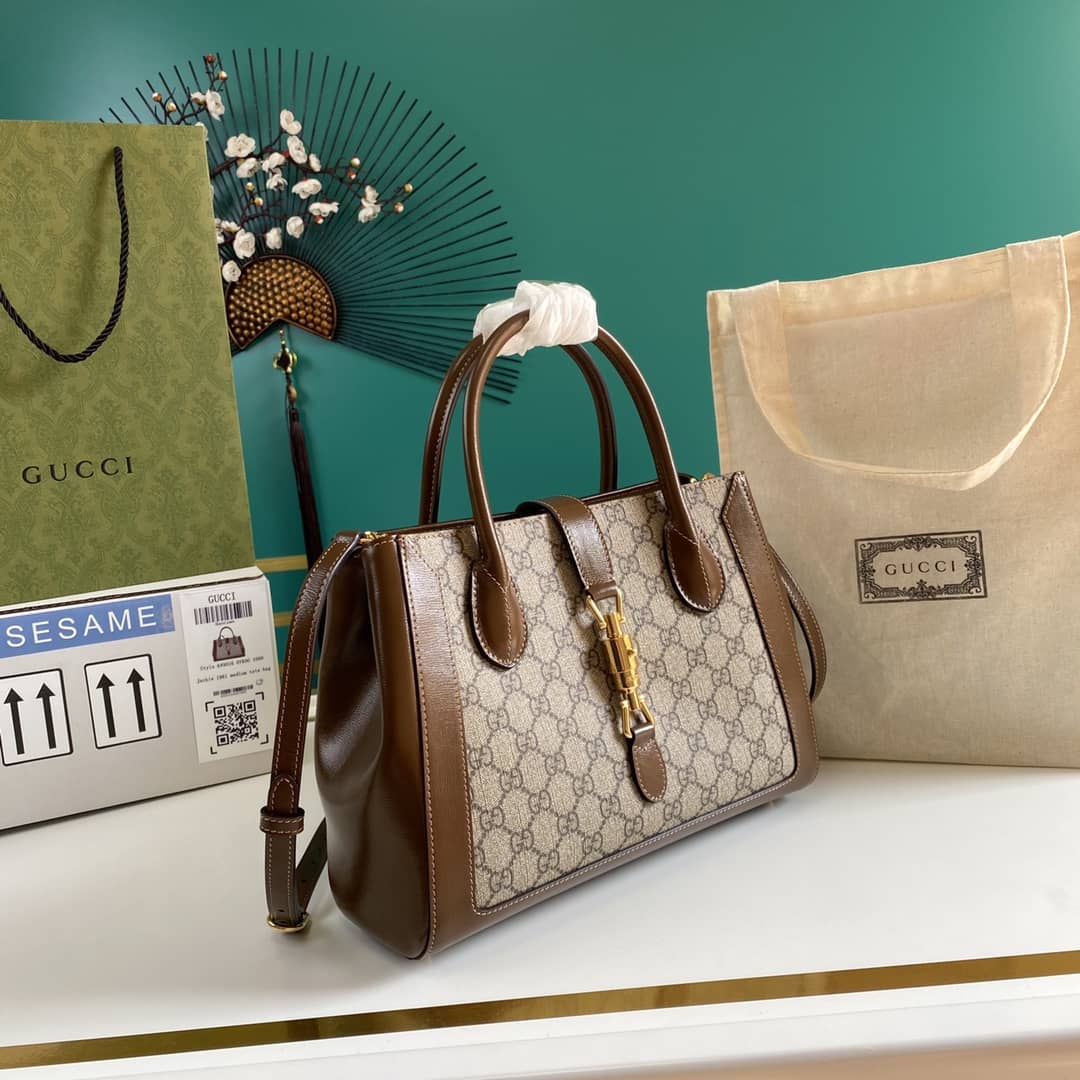 Best Replica Gucci Jackie 1961 Medium Tote Replica 649016 - Colareps