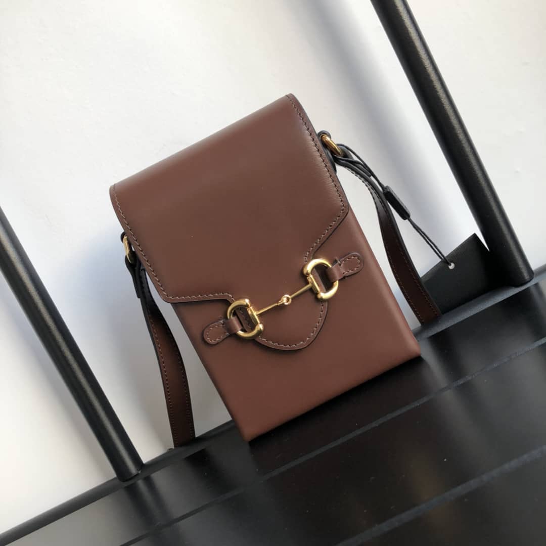 Best Replica Gucci Horsebit 1955 Mini Bag Replica Brown 625615 - Colareps