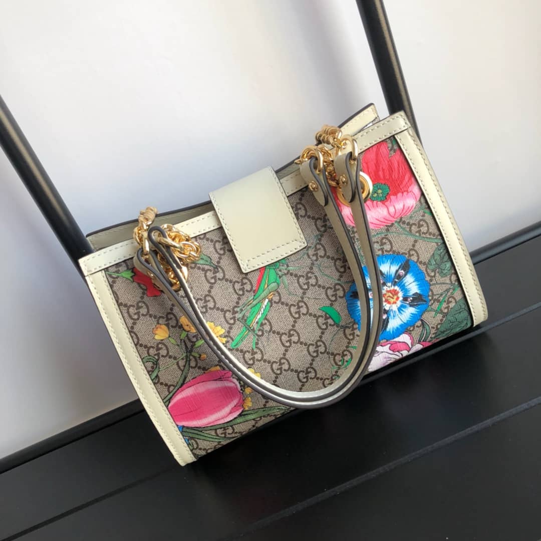 Best Replica Gucci Padlock Small GG Supreme Canvas Shoulder Bag Replica Colorful 498156 - Colareps