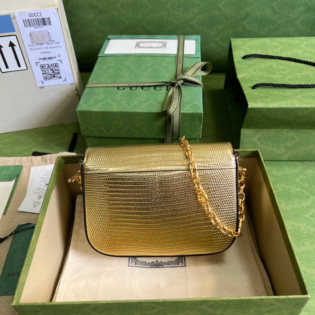 Best Replica Gucci Horsebit 1955 Lizard Mini 675801 Replica Shoulder Bag - Colareps