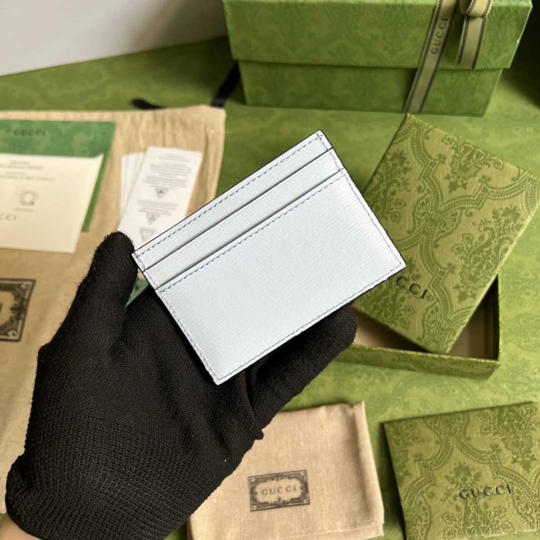 Best Replica Gucci Star Bananya Print Card Case White 701064 Replica Wallet - Colareps