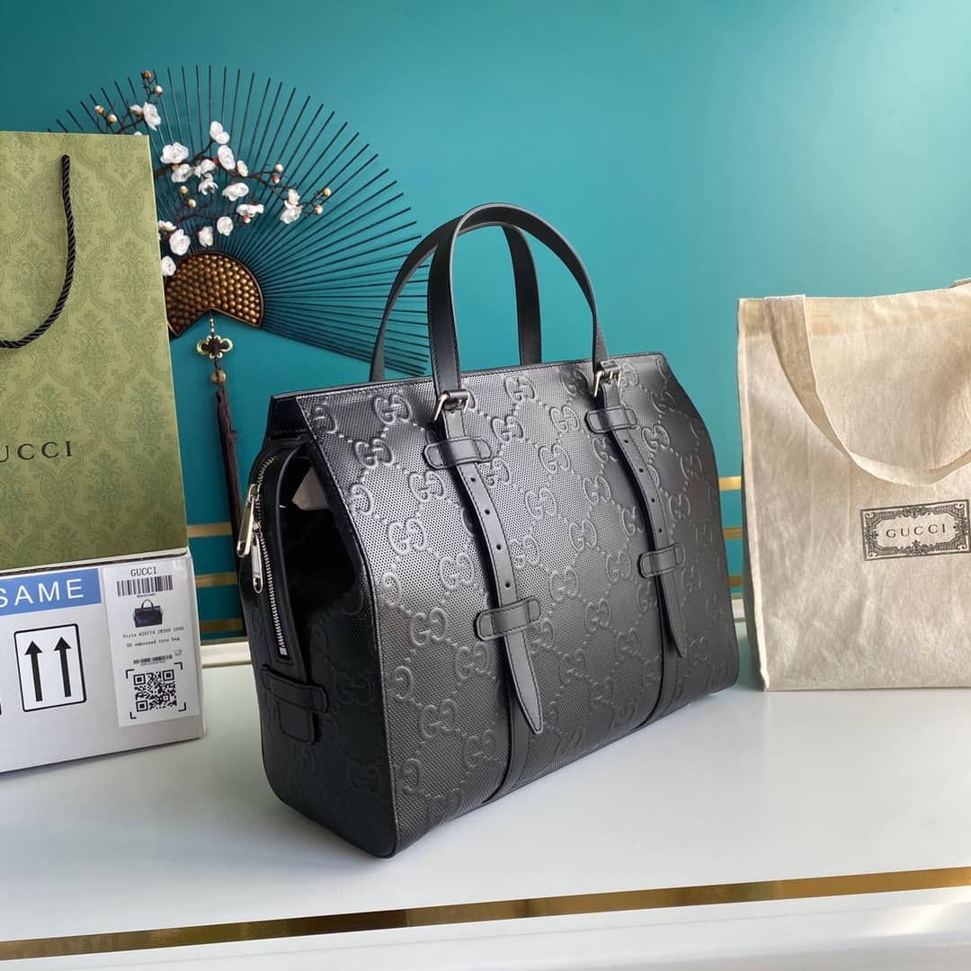 Best Replica Gucci GG Embossed Tote Replica 625774 - Colareps