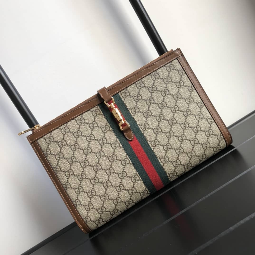 Best Replica Gucci GG Jackie 1961 Pouch Replica Clutch 30CM 647332 - Colareps