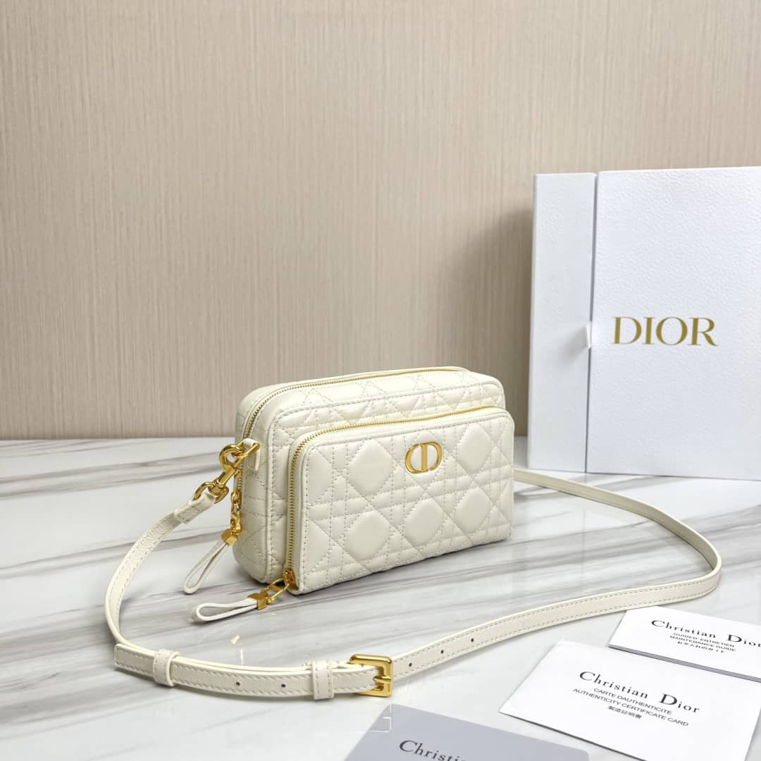 Best Replica Christian Dior Caro Double Calfskin Pouch - Colareps