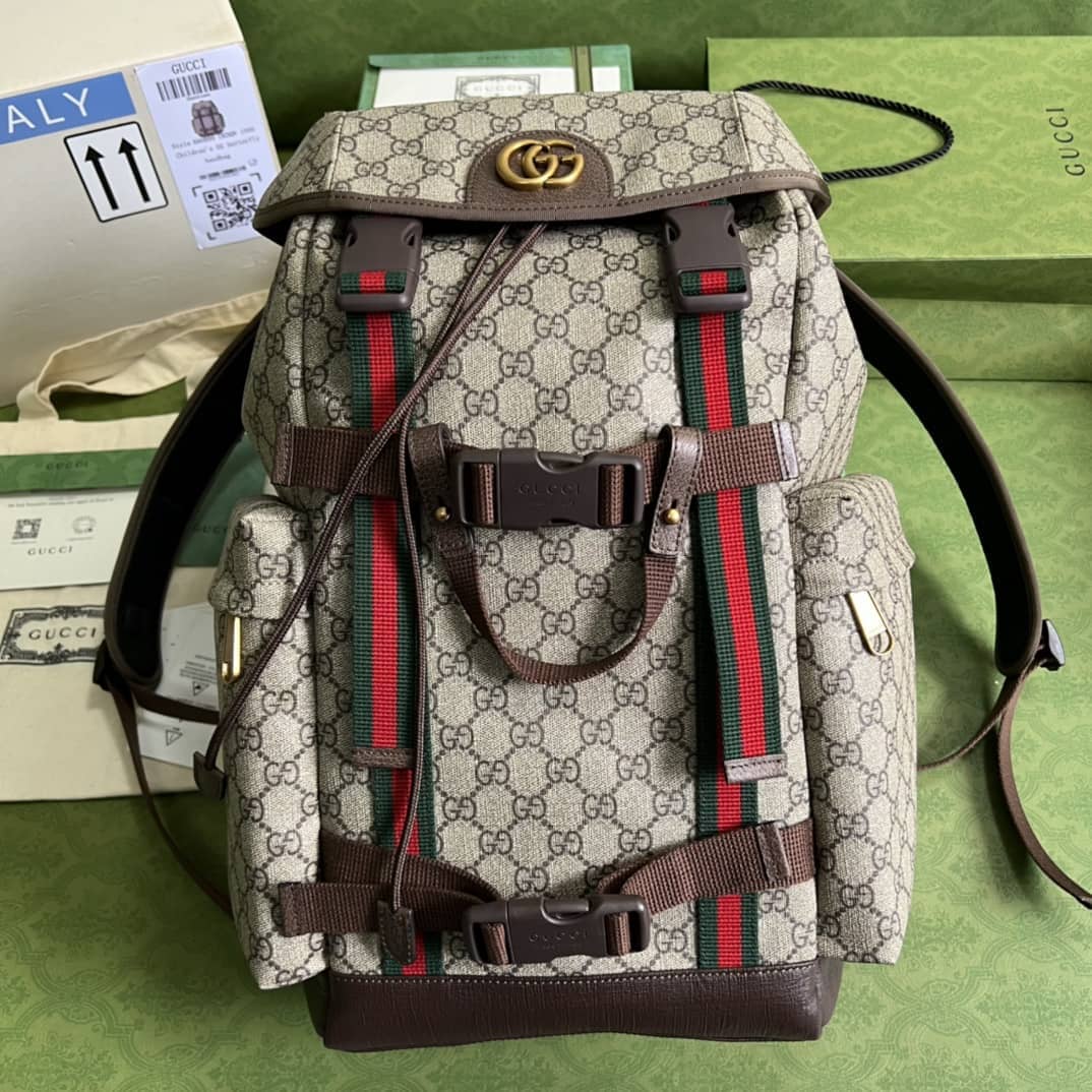 Best Replica Gucci Webbing GG Skateboard 690999 Replica Backpack - Colareps