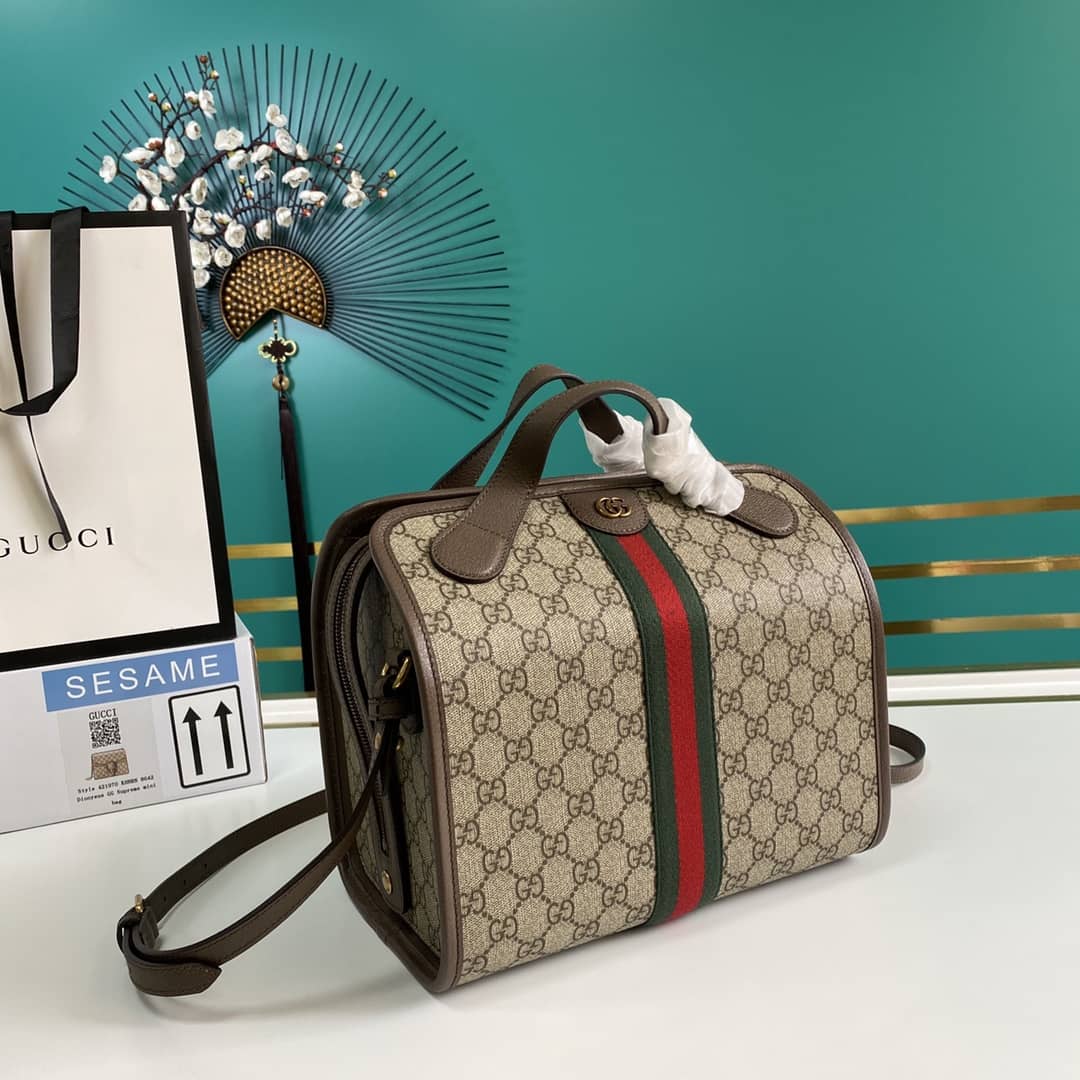 Best Replica Gucci Supreme GG Ophidia Mini Duffle Bag Replica 565224 - Colareps