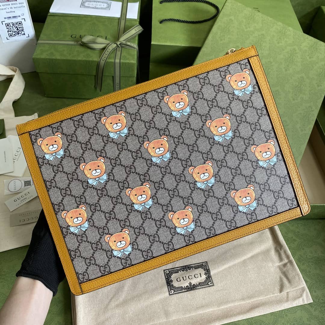 Best Replica Gucci Kai X Gucci Teddy Bear Print Backpack Replica 660529 - Colareps
