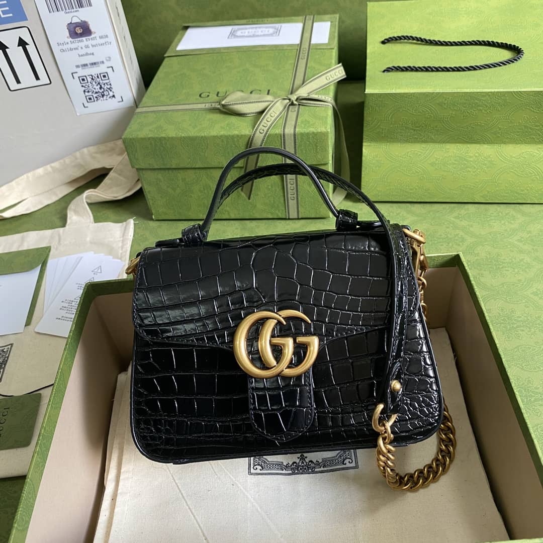 Best Replica Gucci Marmont GG Mini Top Handle Bag Replica 547260 - Colareps
